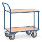 Fetra Transportwagen 1000x700 Mm - 4-seitiger Mesh Wagen Mit Buchendekor