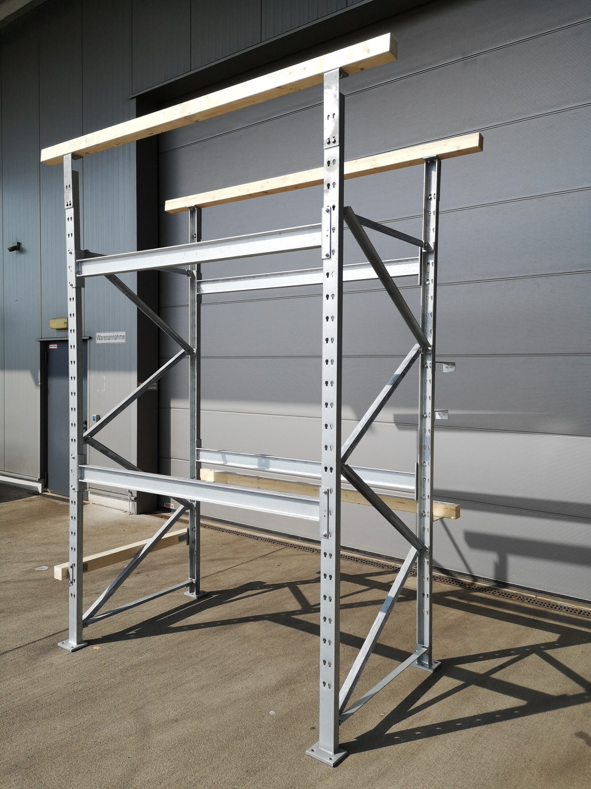 Palettenregal Höhe: 4,00 m - 3 x 3,60 m - Gesamtlänge 11,20 m – Bild 2