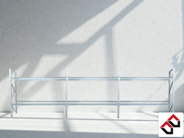 Palettenregal Höhe: 4,00 m - 3 x 3,60 m - Gesamtlänge 11,20 m