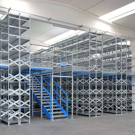 Mehrgeschossanlage Fachbodenregale